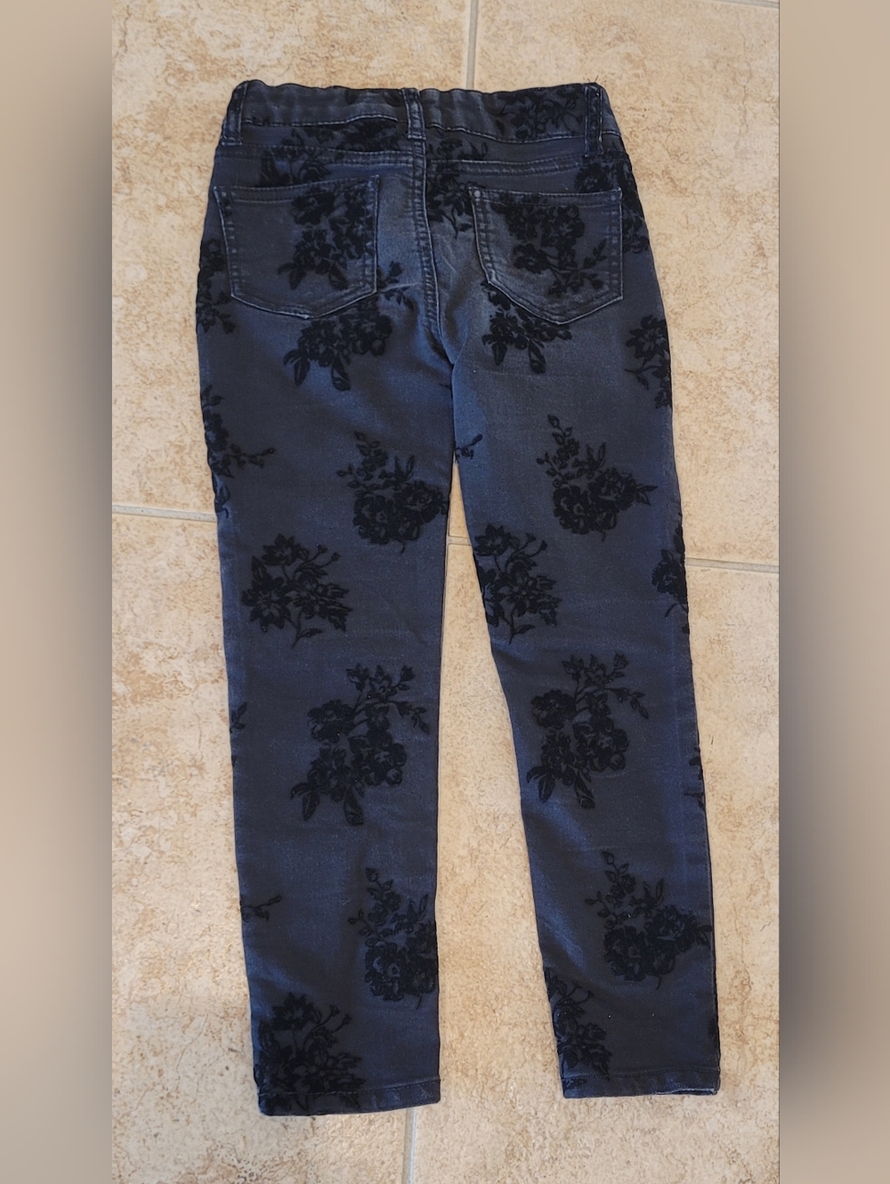 Cherokee Girl's Black Jeggins Size 6 - Picture 2 of 5